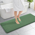 OLANLY Memory Foam Bathroom Runner Rugs 59x20, Long Bath Mats, Olive Green | Soft Quick Dry Bath Mats, Non-Slip, Absorbent Machine Washable Mat for Bathroom Floor, Tub and Shower, Home Decor Accessories