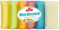 Sponges Kitchen Scrub Dish Sponge Scouring Pad, 6 Pack Cleaning Brush Dishwasher Soap Supplies, Dishwashing Dinnerware Towels Sink Pan Pot Cloth Rags Holder Bathroom Bathtub (Multi Color)