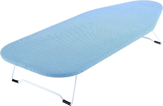 Whitmor Tabletop Ironing Board - Scorch Resistant Cover - Blue