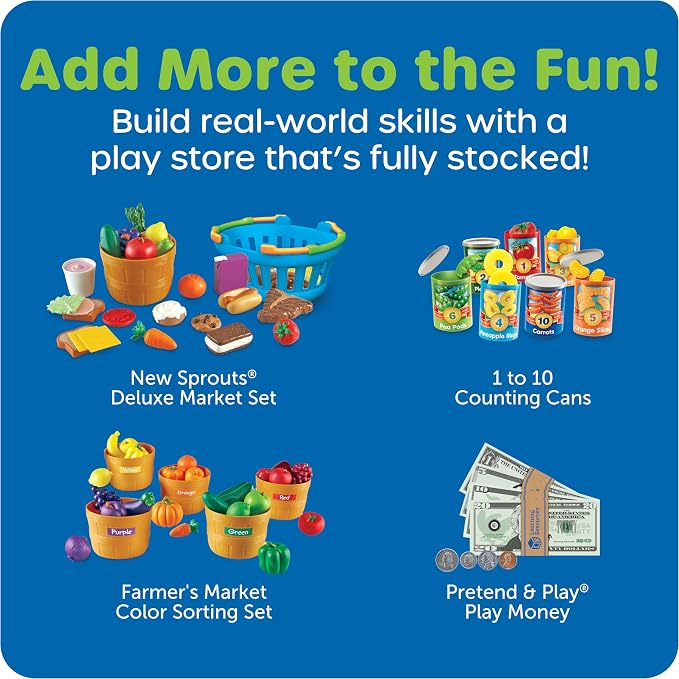 Learning Resources Pretend & Play Calculator Register Toy Pink - Kids Play Set & Credit Card Toy, Register for Kids, Pretend Grocery Store Shopping Playset for Toddlers, Teaching Math Set