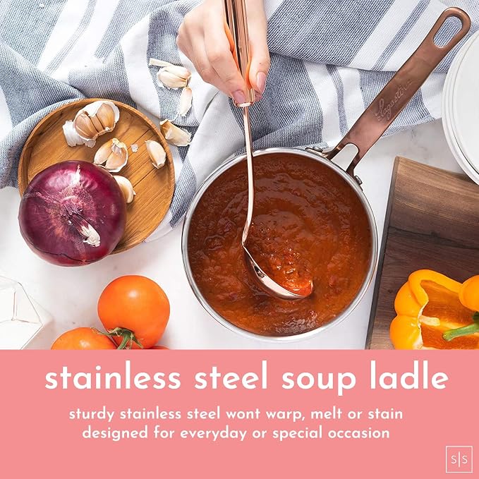 Copper and Teal Blue Kitchen Utensils - 17-Piece Set Includes Copper Utensil Holder, Measuring Cups and Spoons, and Silicone Cooking Tools - Stylish Teal Kitchen Decor and Unique Gifts for Home Cooks