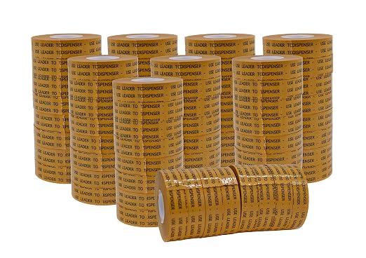WOD General Purpose ATG Tape, 1/2 inch x 36 yds. (Set of 72 Rolls) Adhesive Transfer Tape Glider Refill Rolls Clear Adhesive on Gold Liner (Acid Free) RWATG20