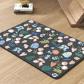 Pet Feeding Mat-Absorbent Dog Mat for Food and Water Bowl-No Stains Quick Dry Water Dispenser Mat-Dog Accessories Pet Supplies-Bowl for Messy Drinkers（DARKFLOWERS,12"x19"