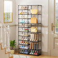 Ekisemio 12 Tier Shoe Rack Tall, Shoe Rack Organizer, Large Capacity Holds 34-50 Pairs, Boot Rack Organizer for Entryway, Closet, Garage, Black