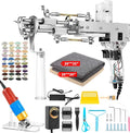 Vehipa Rug Tufting Gun with Carpet Trimmer - Tufting Gun Starter Kit - 2 in 1 Cut Pile Carpet Gun & Loop Pile - Rug Making Kit & Trimmer& Cloth& Yarn for DIY Home Decor & Craft Devotees