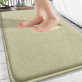 OLANLY Thick Memory Foam Bathroom Rugs 30x20, Absorbent Bath Mat, Vanilla | Soft Quick Dry Bath Rugs Mats, Non-Slip, Machine Washable Carpet for Bathroom Floor, Tub and Shower, Home Decor Accessories
