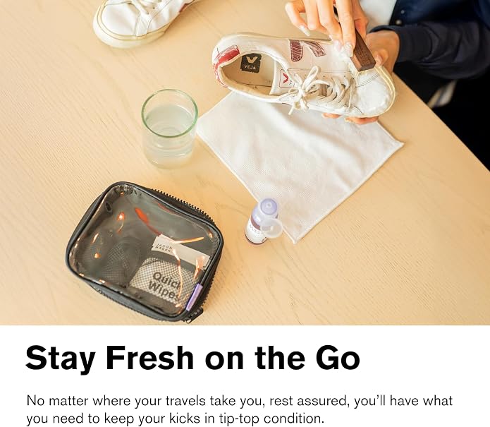 Jason Markk Shoe & Sneaker Travel and Care Kits - Ideal for Footwear, Safe on Leather, Suede, Nubuck, Cotton, Knits