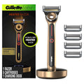 Gillette Labs Heated Razor Gold Edition - 1 Handle, 5 Blade Refills, 1 Charging Dock
