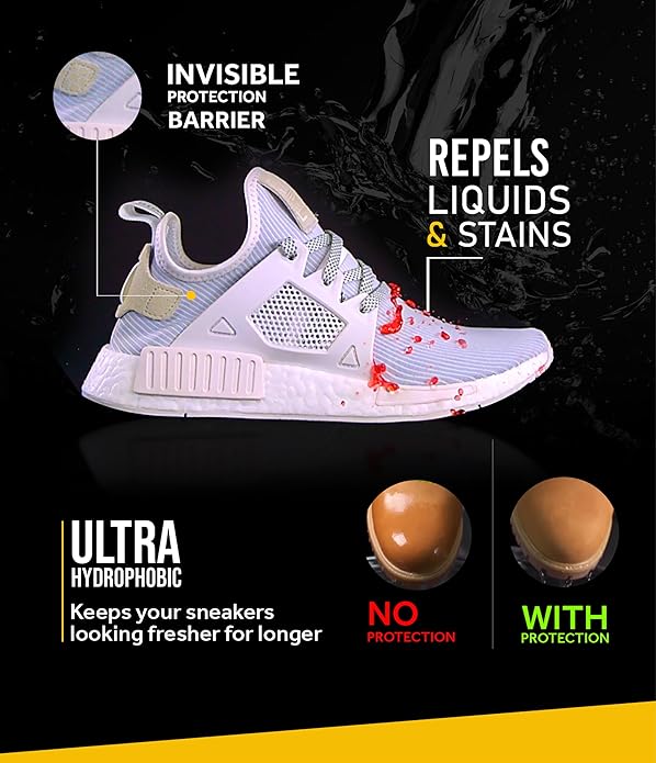 Crep Protect Shoe Protector Spray - CURE Kit - Premium Sneaker Cleaning Kit, with Brush, Solution, Microfibre Cloth and Reusable Pouch, Sneaker Care Kit & Cure Refill