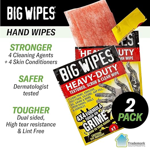 Green Glue Soundproofing, Noiseproofing Compound - 28 fl.oz (828 ml) - 3 Pack - Hand Wipes Included