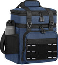 Lunch Box Cooler Bag - Insulated Tactical Lunchbox for Men - Large Lunch Pail Kit for Adults Work Outdoor Shifts Trips Blue 16L