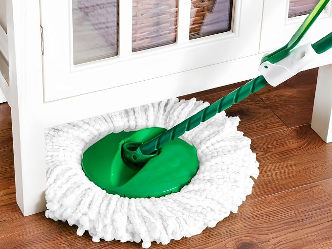 Household Mops & Bucket Sets, Spin Mop System with Washable Microfiber Head, Easy Wring Floor Cleaning System for All Surfaces