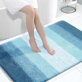 OLANLY Large Bathroom Rugs Mat 44x32, Extra Soft Absorbent Microfiber Bath Rugs, Rubber Backing, Quick Dry, Washable Bath Mats for Bathroom Floor, Tub and Shower, Home Decor Accessories, Peacock Blue