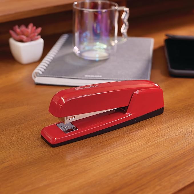 Swingline Stapler,30 Sheet Capacity,747 Business Stapler,Jam Free,Metal,Rio Red (74736),(Pack of 6)