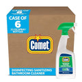 Comet Disinfecting-Sanitizing Bathroom Cleaner, 32 Oz Trigger Spray Bottle, 8/carton