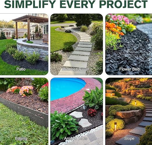 Teexpert Rock Glue for Landscaping - 256OZ Mulch Binder, Pea Gravel Binder Concentrate, Heavy Duty Outdoor Stone Adhesive for Slope Between Paver Flower Bed, Fast Dry Mulch Anchor Safe for Plants Pets