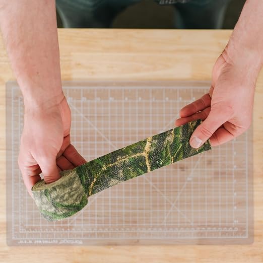 GEAR AID Camo Form Self-Cling and Reusable Fabric Camouflage Wrap, Adds Grip and Shield Hands from Hot or Cold Surfaces to Protect You and Your Equipment, Obsession, 2” x 144” Roll, 1 Pack