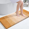 OLANLY Bathroom Runner Rugs Mat 47x24, Extra Soft Absorbent Microfiber Bath Rugs, Rubber Backing, Quick Dry, Washable Long Bath Mats for Bathroom, Tub and Shower, Home Decor Accessories, Golden Yellow