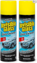 Invisible Glass 91164-2PK Premium Aerosol Glass Cleaner Spray for Car Windshields and Windows, Automotive and Home Window Cleaner, Streak-Free, Ammonia-Free, Tint-Safe – 19 oz (Pack of 2)
