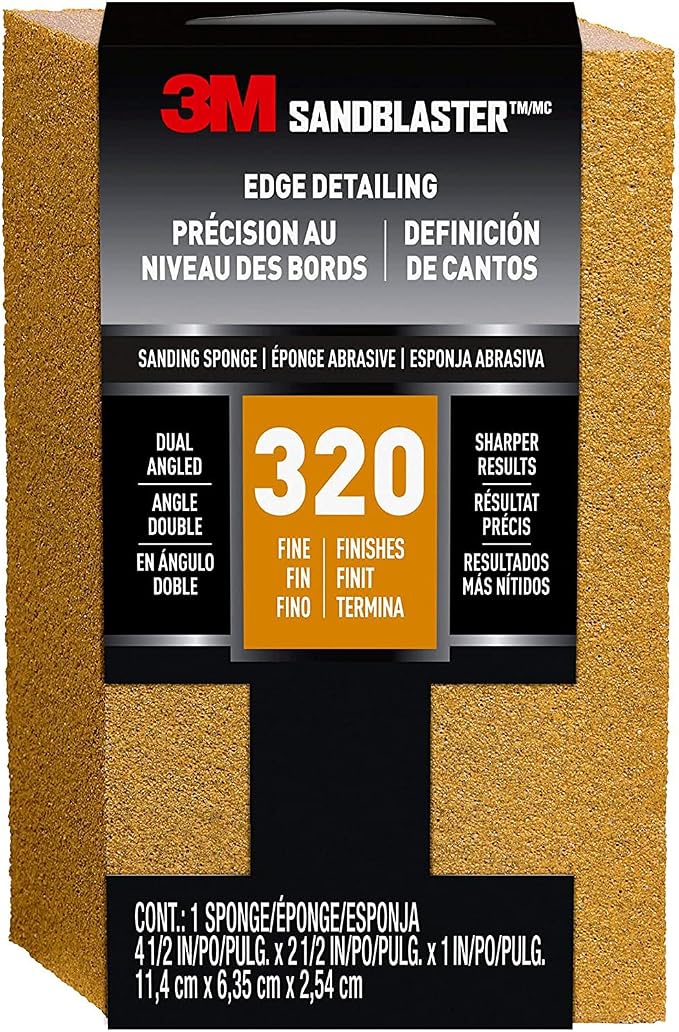 3M 20907-320 320 Grit Sandblaster™ Between Coats Sanding Sponge Block
