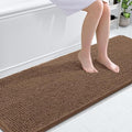 OLANLY Bathroom Runner Rugs 70x24, Extra Soft Absorbent Chenille Bath Rugs, Rubber Backing Quick Dry, Machine Washable Long Bath Mats for Bathroom Floor, Tub and Shower, Home Decor Accessories, Mocha