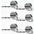6 Pack Tape Measure, 10 Ft/3 Meter Stainless Steel Measuring Tape Retractable Measurement Tape Bulk Set for Home, Office,Work & DIY Crafts
