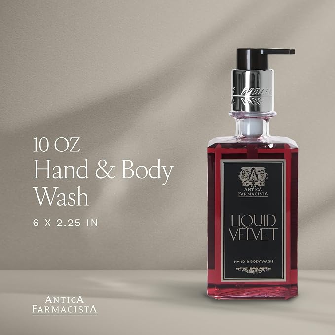 Antica Farmacista Hand & Body Wash - Luxury Nourishing & Hydrating Hand Cleansing Wash - Bath & Body Gift - Liquid Velvet, 10 fl oz
