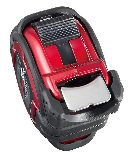 TAJIMA Tape Measure - 16ft/5m x 1 inch GS-Lock Measuring Tape with Acrylic Coated Blade & Safety Belt Holder - GSSF-16/5MBW