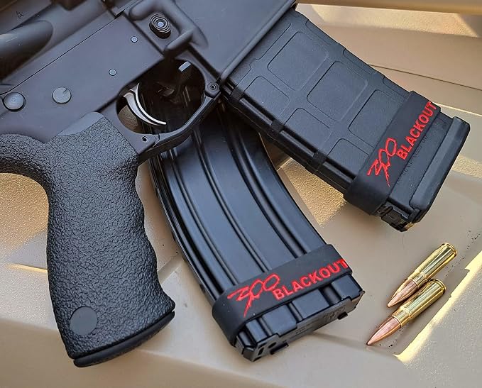 Cedar Mill Fine Firearms Grip Tape - Waterproof Gun Grip Tape, Non-Adhesive Multipurpose Military Tape and Sparta 300 Blackout Magazine Marking Band.