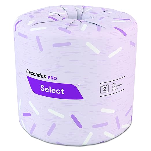 Cascades B040 North River Standard Bathroom Tissue, 2-Ply, 4 x 3 3/16, 500 Per Roll (Case of 96)