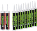Trademark Soundproofing Green Glue Soundproofing Compound and Acoustical Sealant Combo Set - Ten Green Glue Noiseproofing Compound and Two Acoustic Caulk Adhesive Seal