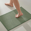 TYUU Bathroom Rugs Non Slip Washable, Super Absorbent Thin Bath Mat Small Quick Dry Low Pile Bathroom Rug, Sage Green 16"x24"