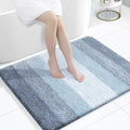 OLANLY Large Bathroom Rugs Mat 40x32, Extra Soft Absorbent Microfiber Bath Rugs, Rubber Backing, Quick Dry, Machine Washable Bath Mats for Bathroom Floor, Tub and Shower, Home Decor Accessories, Blue