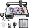 Longer RAY5 20W Laser Engraver with Air Pump and 17.3"x 17.3" Honeycomb Working Table, DIY Laser Engraver for Wood and Metal, Paper, Acrylic, Glass, Leather