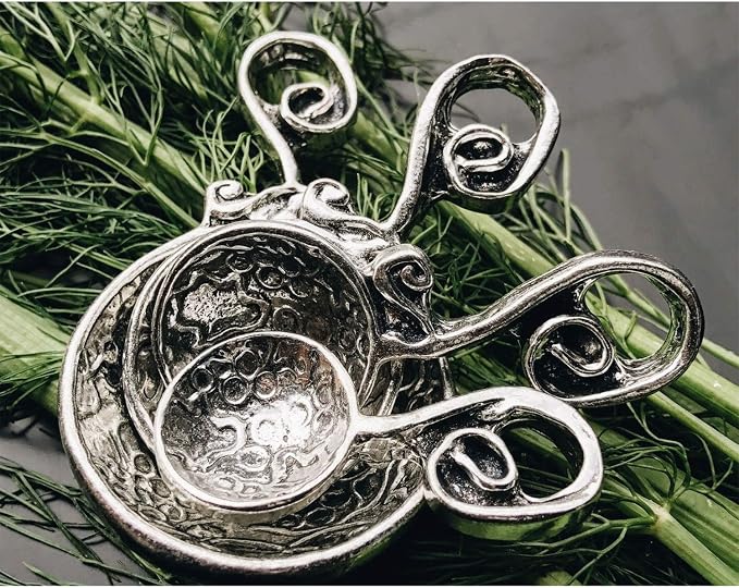 Crosby & Taylor Vineyard American Handmade Artisan Pewter Measuring Spoon Set