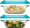 Libbey Baker’s Premium 2 Piece Glass Baking Dish Set, Stackable Casserole Dish with Lid Set, Baking Glassware for Casseroles, Lasagna, Brownies