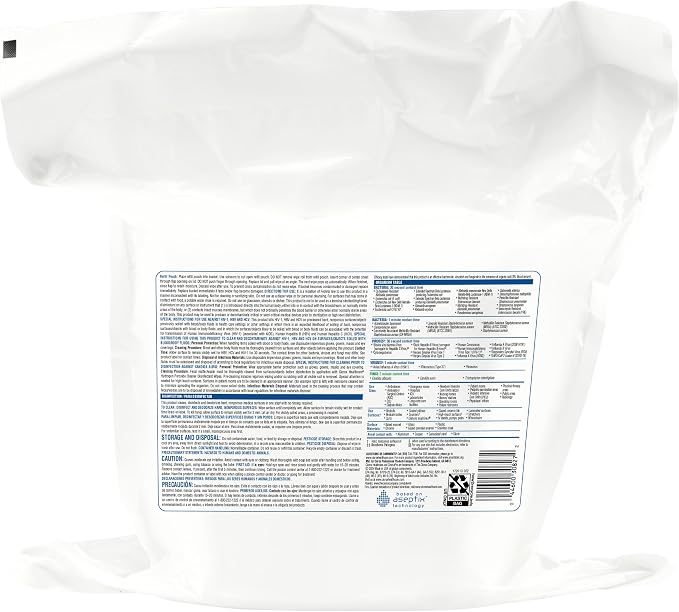 Clorox Healthcare Hydrogen Peroxide Cleaner Disinfectant Wipes, 12" x 11", Refill for Bucket, 185 Count, Pack of 2 (Package May Vary)