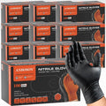 ANBOSON 10 Mil Heavy Duty Mechanic Nitrile Gloves, Black Medium 1000 Count | Diamond Grip, Latex Free Disposable Chemical Resistant Rubber Gloves for Industrial,Workshops, Auto Repair,Janitorial,Food