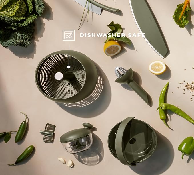 EVA SOLO | Salad Spinner, Green Tool | Danish Design & Functionality