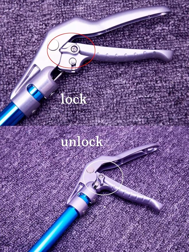 47-inch Snake Tongs Snake Catcher Grabber Tool Aluminum Alloy Reptile Catching Professional Equipment