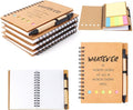 ERUW Inspirational Spiral Notebook 4 Sets Employee Appreciation Gifts Bulk Team Office/Students Thank You Gifts Journal Lined Pocket Notepad,Note Pads for Nurse Teacher Employees Coworker Volunteer