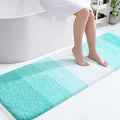 OLANLY Bathroom Runner Rugs Mat 59x20, Extra Soft Absorbent Microfiber Bath Rugs, Rubber Backing, Quick Dry, Washable Long Bath Mats for Bathroom Floor, Tub and Shower, Home Decor Accessories, Teal