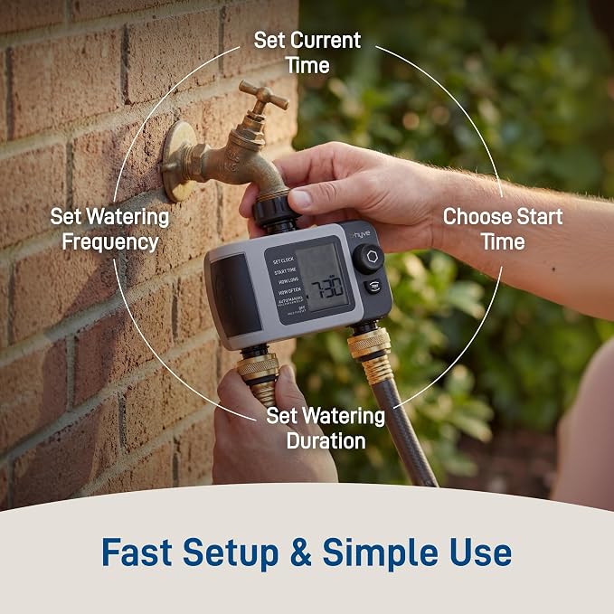 Orbit 24637 B-hyve XD 2-Port Smart Hose Watering Timer with Wi-Fi Hub
