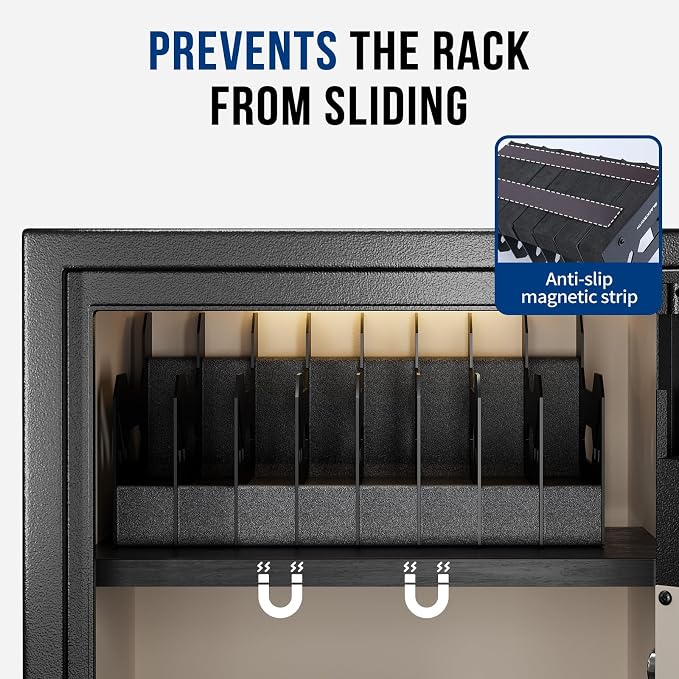 BlackSmith Foam Pistol Rack for Gun Safe Gun Accessories Storage Firearm Handgun Rack Revolver Pistols Holder