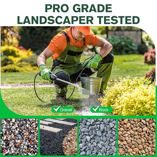 Teexpert Rock Glue for Landscaping, Gravel Glue, Pea Gravel Binder Concentrate 31.7oz, Heavy Duty Outdoor Landscape Stone Adhesive for Slope, Between Pavers, Flower Bed, Fast Dry Safe for Plants Pets