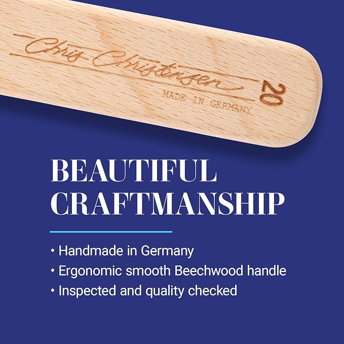 Chris Christensen Dog Brush, 5.75" x 1.25" Little Wonder Pin Brush (20mm), Original Series, Groom Like a Professional, Stainless Steel Pins, Lightweight Beech Wood Body, Ground and Polished Tips
