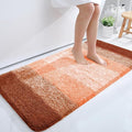 OLANLY Large Bathroom Rugs Mat 40x24, Extra Soft Absorbent Microfiber Bath Rugs, Rubber Backing, Quick Dry, Machine Washable Bath Mat for Bathroom Floor, Tub and Shower, Home Decor Accessories, Orange