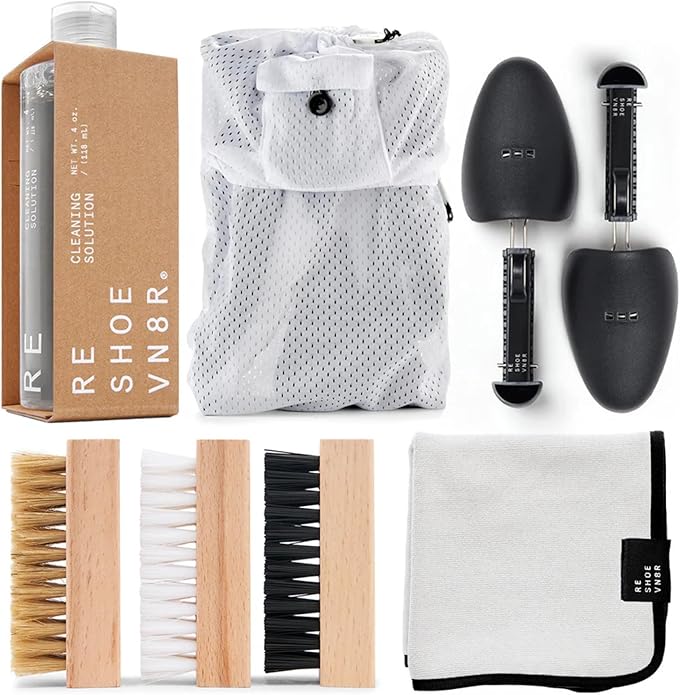 RESHOEVN8R Shoe Cleaner Kit and Sneaker Cleaner Sets - Cleaning Kit Solution for Sneakers, Mesh, Canvas, Suede, Knit, Leather