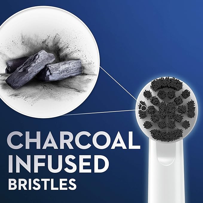 Oral-B Charcoal Electric Toothbrush Replacement Brush Heads Refill, 3 Count (Pack of 5)