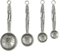 Crosby & Taylor Dragonfly Artisan Pewter Measuring Spoons, Set of 4, Handmade in the USA